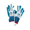 Mănuși de protecție TOTAL TOOLS din nitril, albastru și roșu