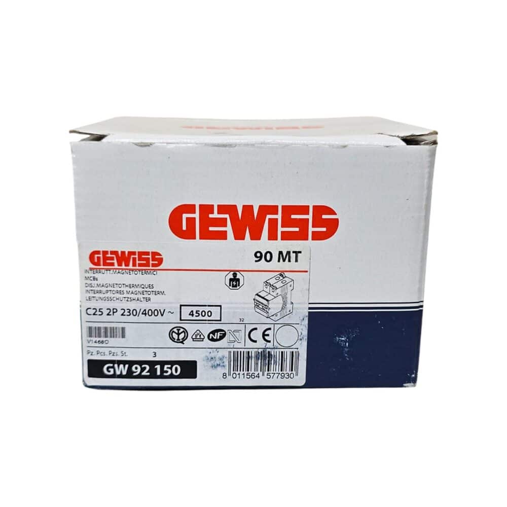 Siguranță automată GEWISS 92150, model C25, pentru protecție electrică