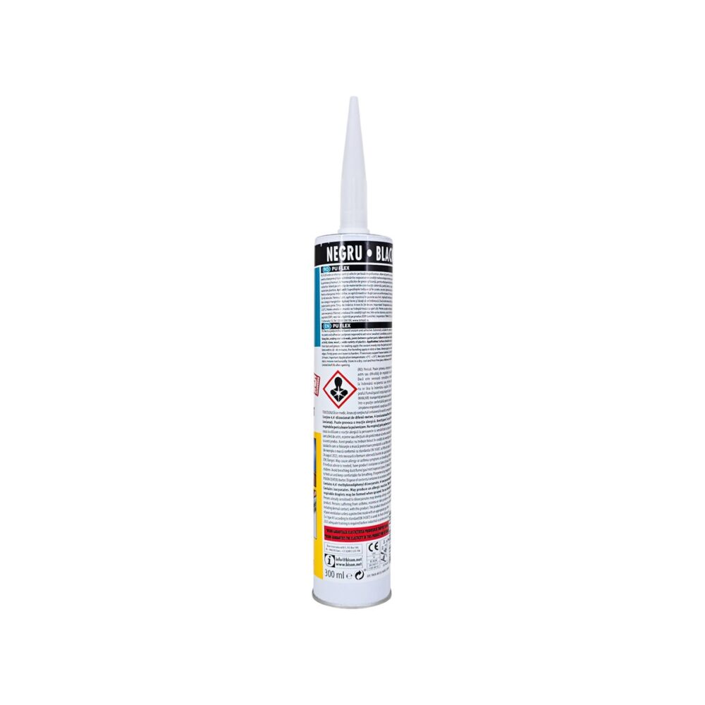 Mastic poliuretanic negru BISON PU FLEX pentru etanșări și umpleri