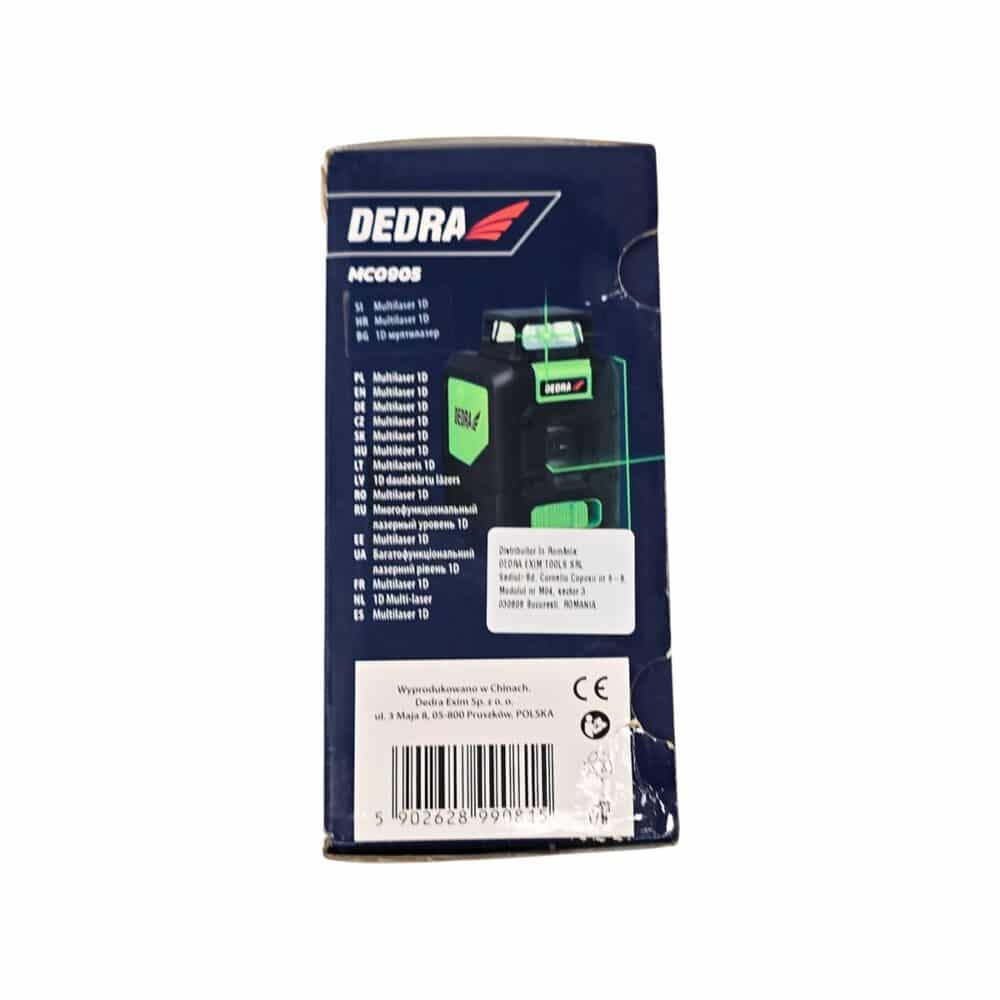 Nivelă laser verde DEDRA MULTILASER 1D pentru construcții și amenajări