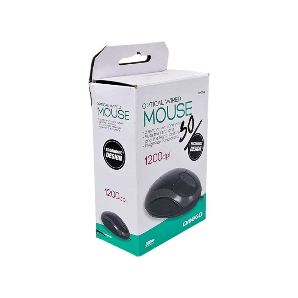 Șoarece optic cu fir Omega OM06VB, negru, pentru calculator