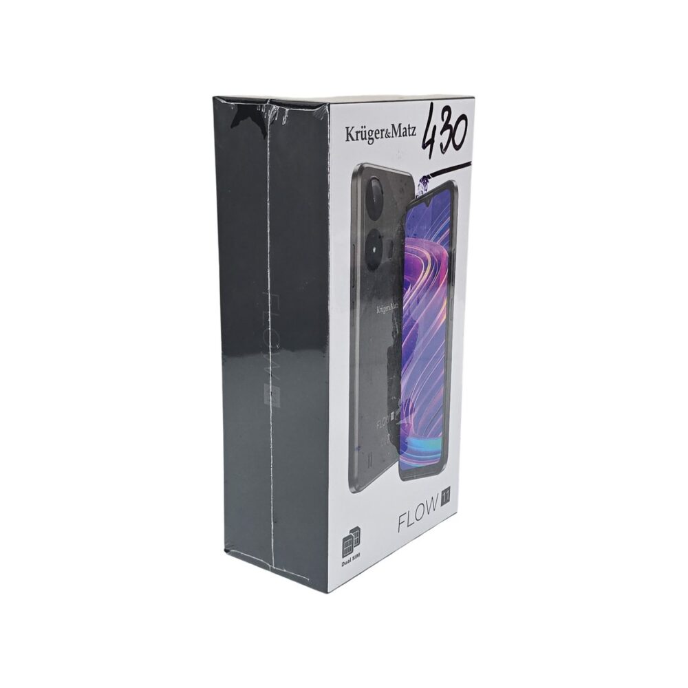 Telefon mobil Krüger&Matz FLOW 11, negru, ecran mare, Dual SIM