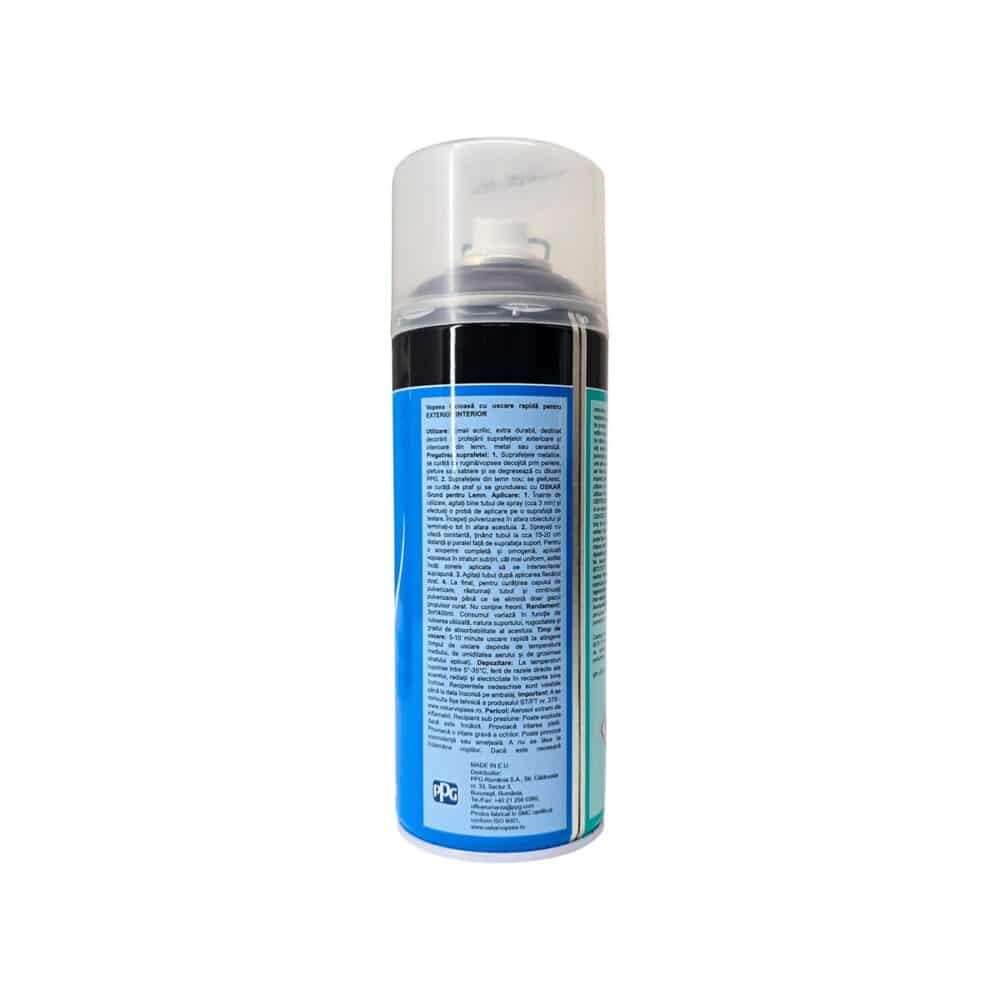 Vopsea spray Oskar Diamond Gloss, finisaj lucios, maro RAL8017
