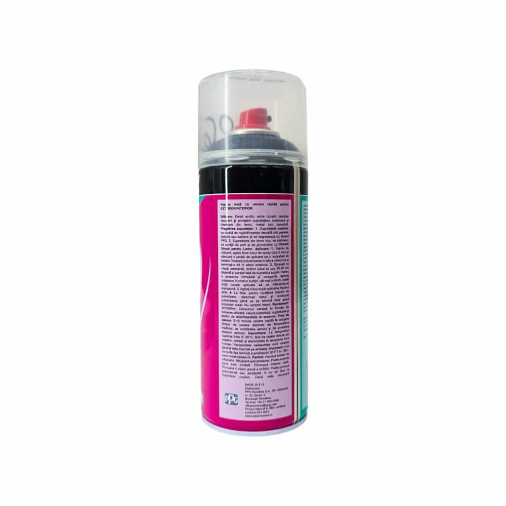 Vopsea spray albă mată Oskar Super Matt, uscare rapidă