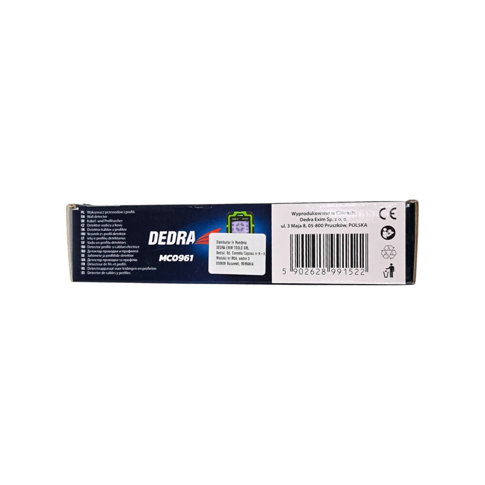 DEDRA detector de cabluri și profile MC0961 pentru detectarea instalațiilor electrice
