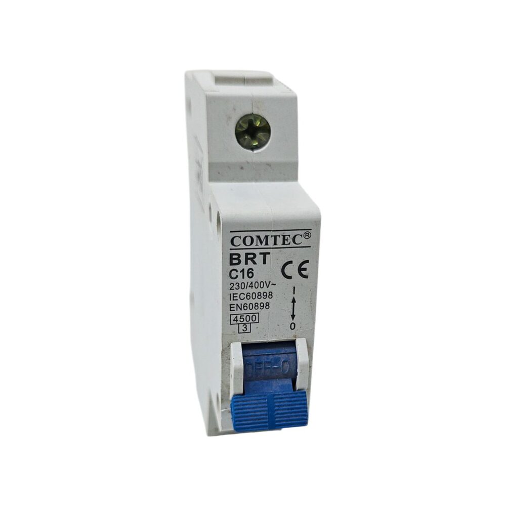 Întrerupător automat monopolar COMTEC BR16 pentru protecție electrică