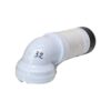 Racord WC HYPO cu cot 90° extensibil, diametru 110 mm