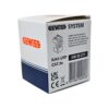 Conector RJ45 GEWISS System CAT.5e, negru, pentru rețele de date.