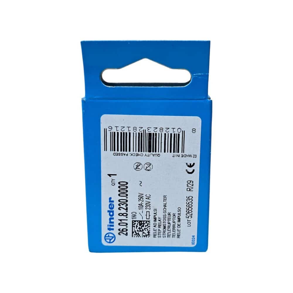 Releu electromagnetic Finder seria 26, 230V AC, pentru șină DIN