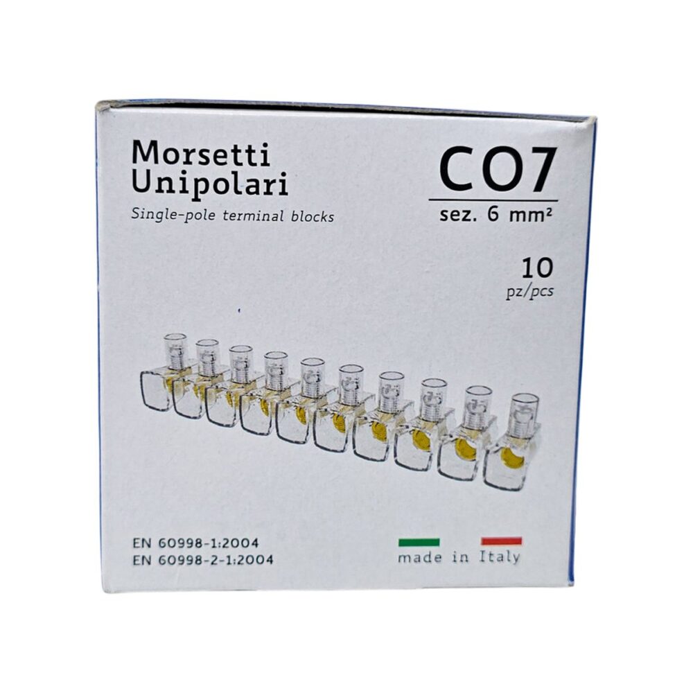 Morsetti unipolari CONTACT ITALIA C07 pentru conexiuni electrice sigure