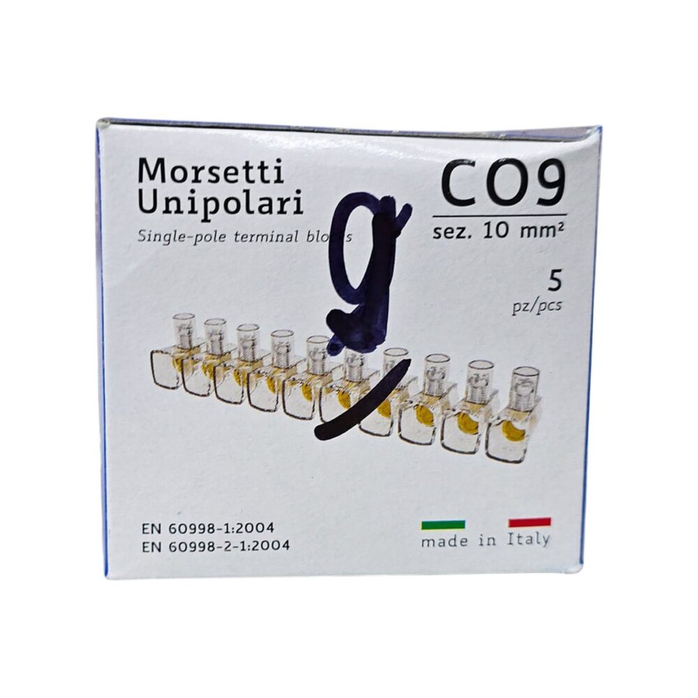 Cleme de conexiune unipolare CONTACT ITALIA Morsetti C09 pentru cabluri electrice