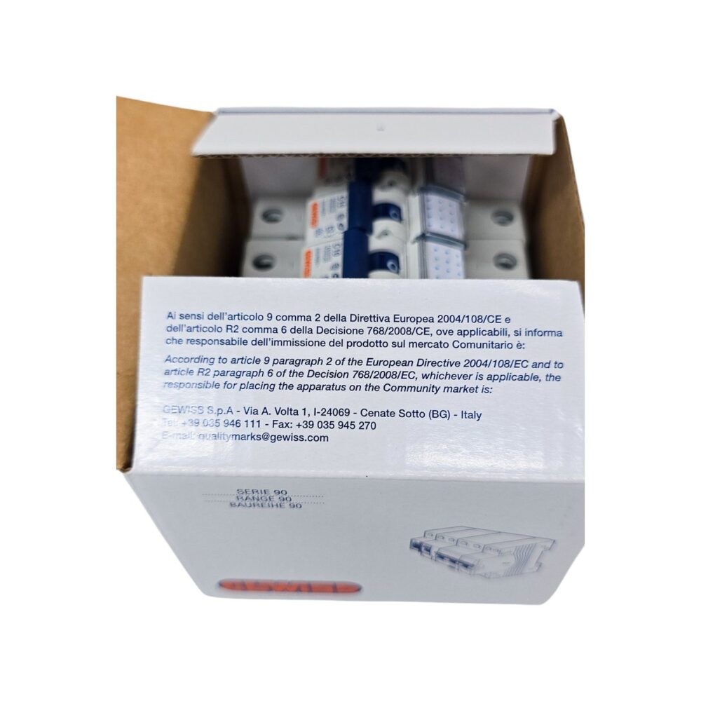 Întrerupător automat GEWISS GW 92 106 C10 pentru protecție electrică