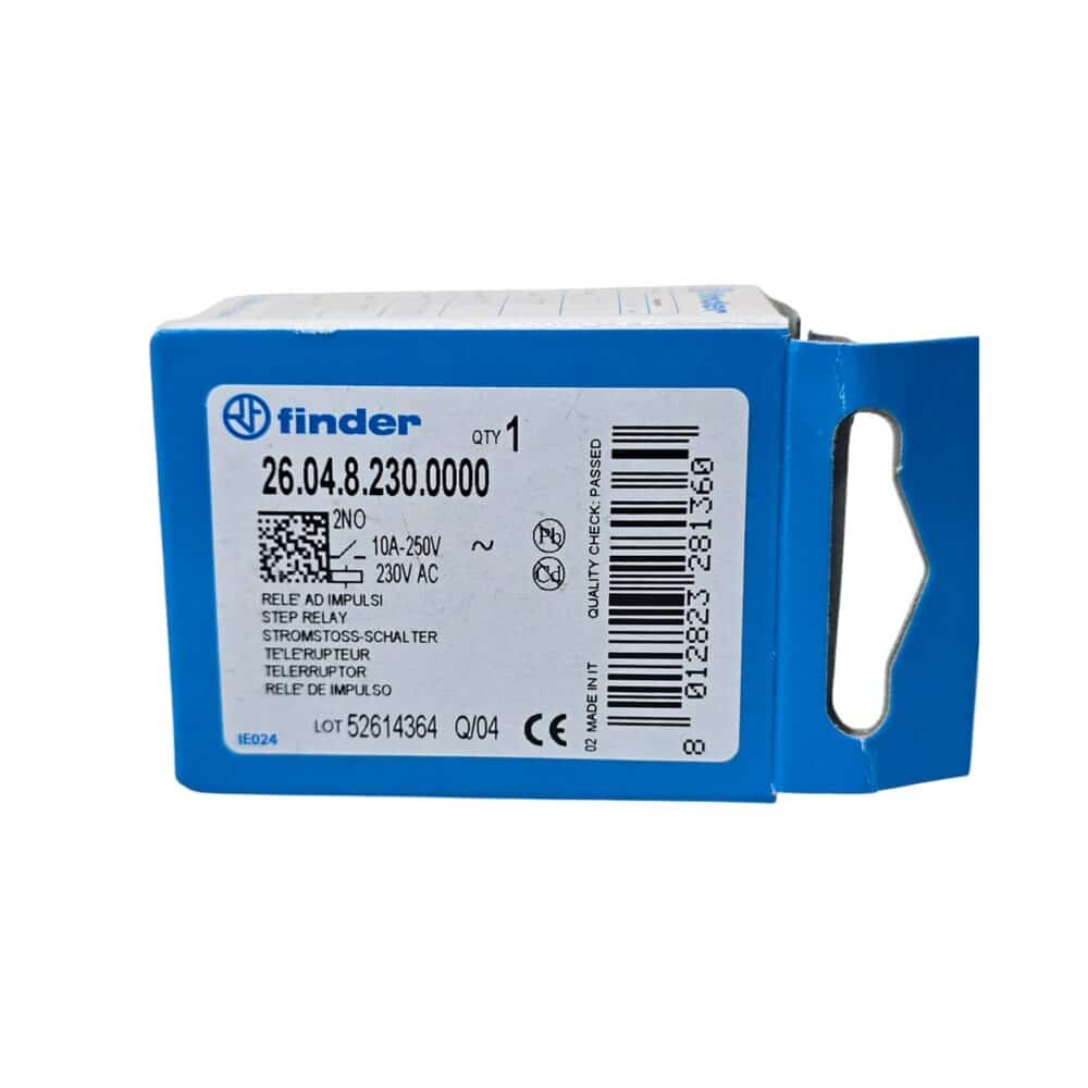 Releu Finder 26.04.8.230.0000, releu de impuls pentru șină DIN