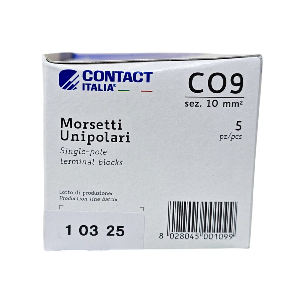Cleme de conexiune unipolare CONTACT ITALIA Morsetti C09 pentru cabluri electrice