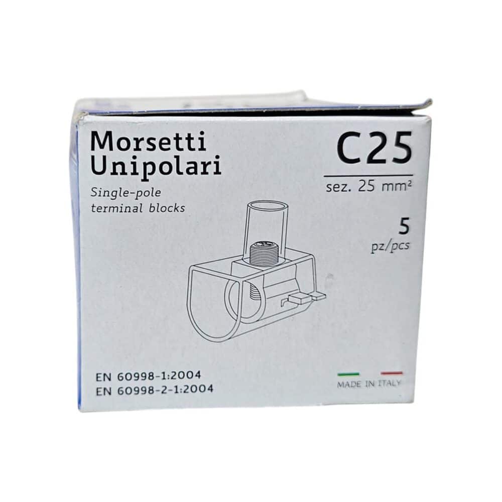 Cleme de conexiune unipolare CONTACT ITALIA Morsetti C25, 25mm²