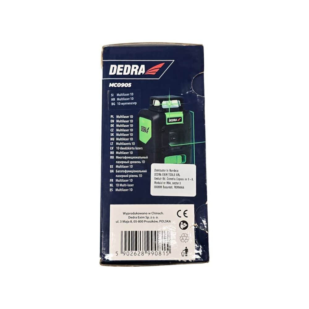 Nivelă laser verde DEDRA MULTILASER 1D pentru construcții și amenajări