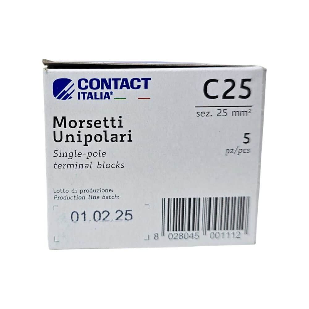 Cleme de conexiune unipolare CONTACT ITALIA Morsetti C25, 25mm²