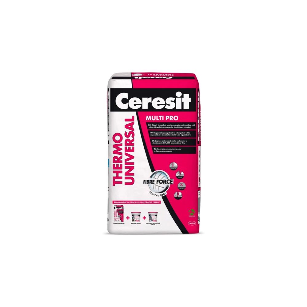 Adeziv și masă de șpaclu Ceresit Thermo Universal, 25 kg - imagine 1