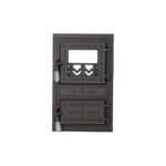 Ușă Sobă Monobloc Evotools HGT679709, din Fontă, cu Sticlă Termorezistentă