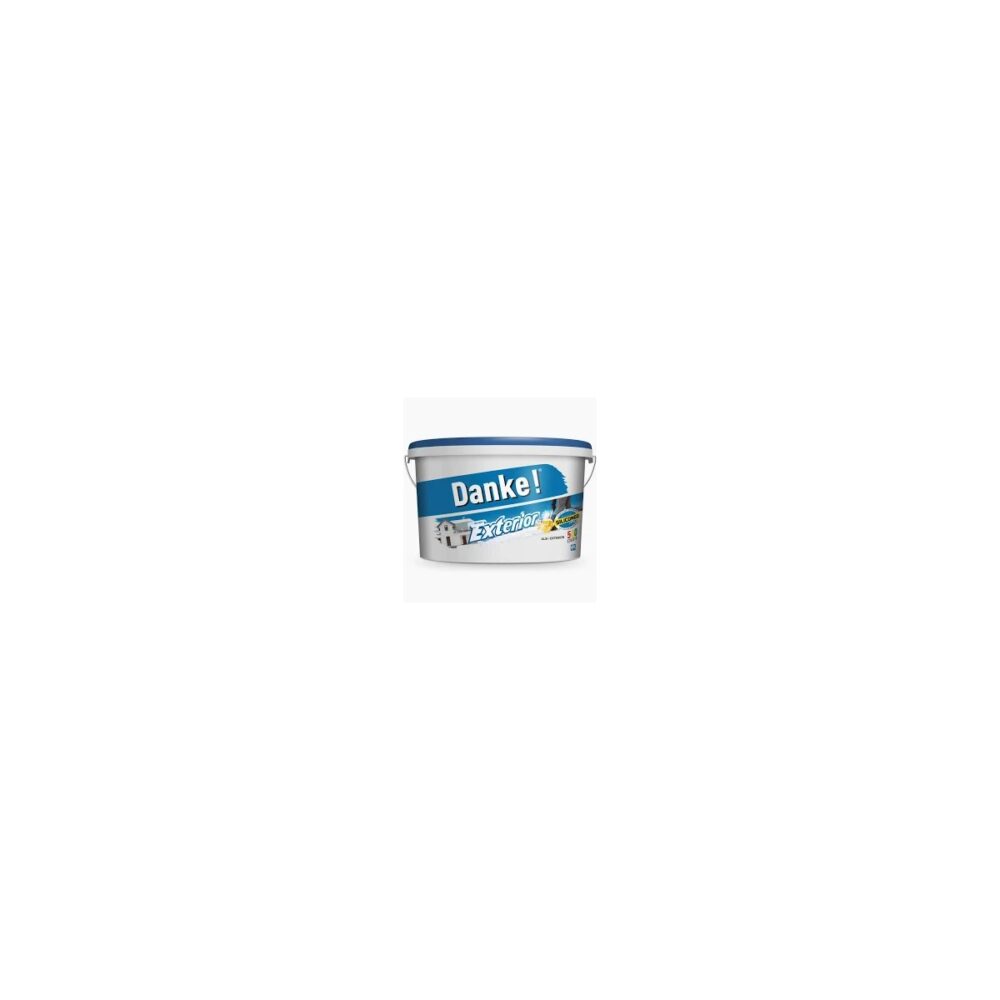 Vopsea lavabilă pentru exterior Danke! Exterior, Alb, 8.5 L - imagine 1