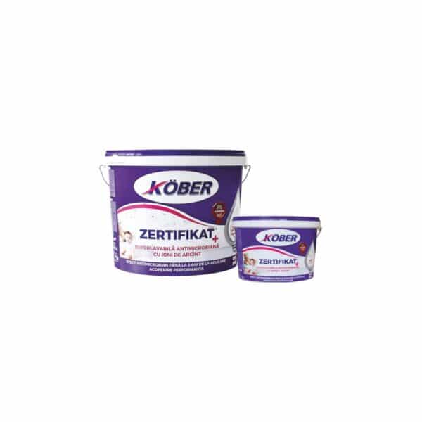 Vopsea lavabilă de interior Kober Zertifikat Plus, antimicrobiană, 15 L - imagine 1