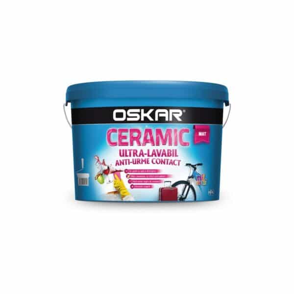 Vopsea ultra-lavabilă Oskar Ceramic Mat, anti-urme contact, 8.5L - imagine 1