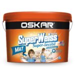 Vopsea superlavabilă interior Oskar SuperWeiss, Mat, 8.5L