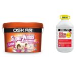 Vopsea super-lavabilă Oskar SuperWeiss Satin 15L și Amorsă Zero Mucegai 4L