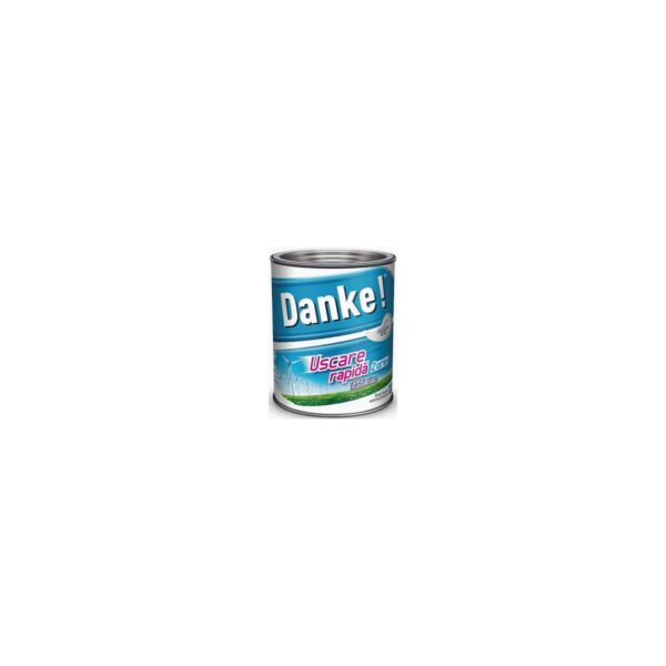 Vopsea email Danke! Alb Murdar, uscare rapidă, interior și exterior, 0.75L - imagine 1
