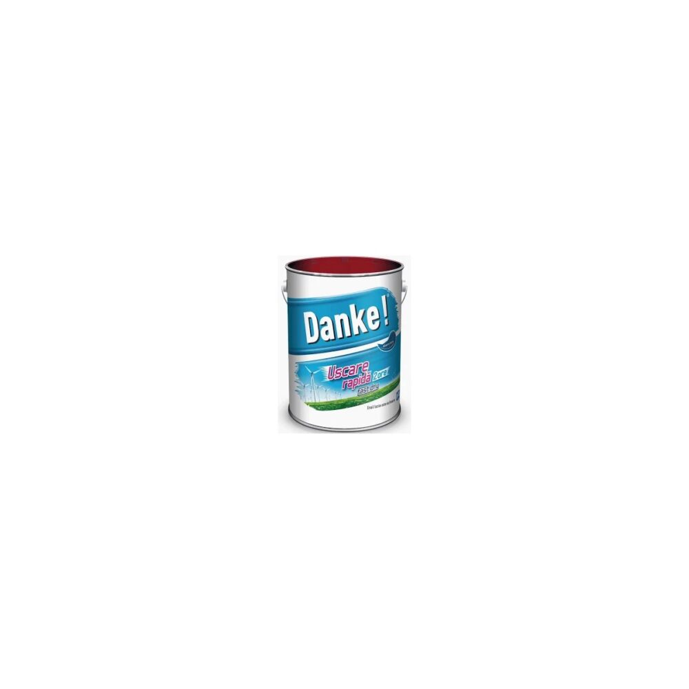 Vopsea email Danke! Albastru Deltac, 0.75L, uscare rapidă - imagine 1