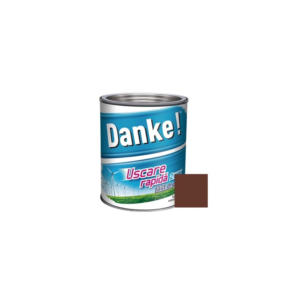 Vopsea email Danke! Uscare Rapidă, Maro Deschis, 0.75L - imagine 1
