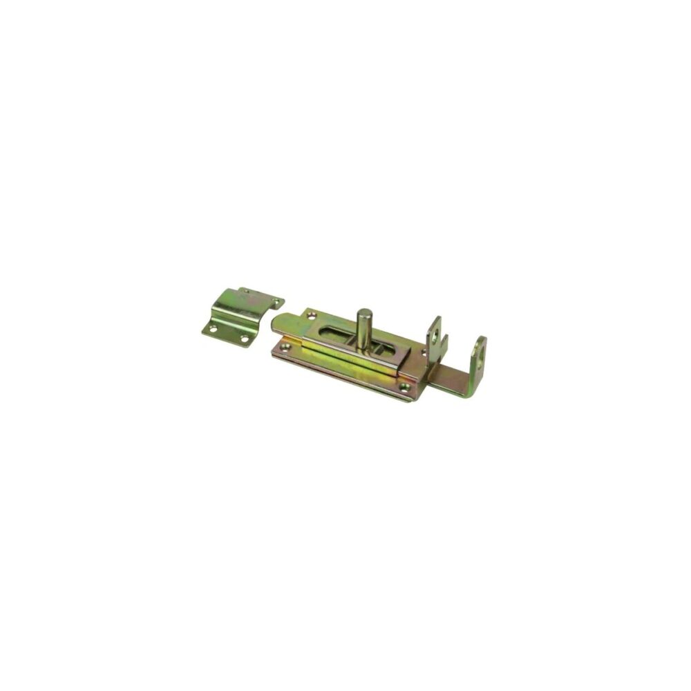 Zăvor plat Honest HGT644079, zincat galben - imagine 1