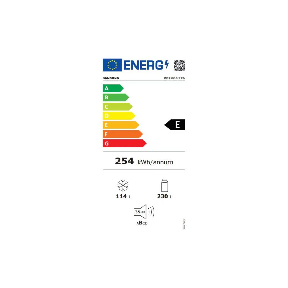 Combină frigorifică Samsung RB33B610EBN, 344L, No Frost, Clasa E, 185 cm, Negru - imagine 5