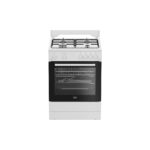 Aragaz Beko FBGT62110GWO, 4 Arzătoare, Gaz, Rotisor, Alb