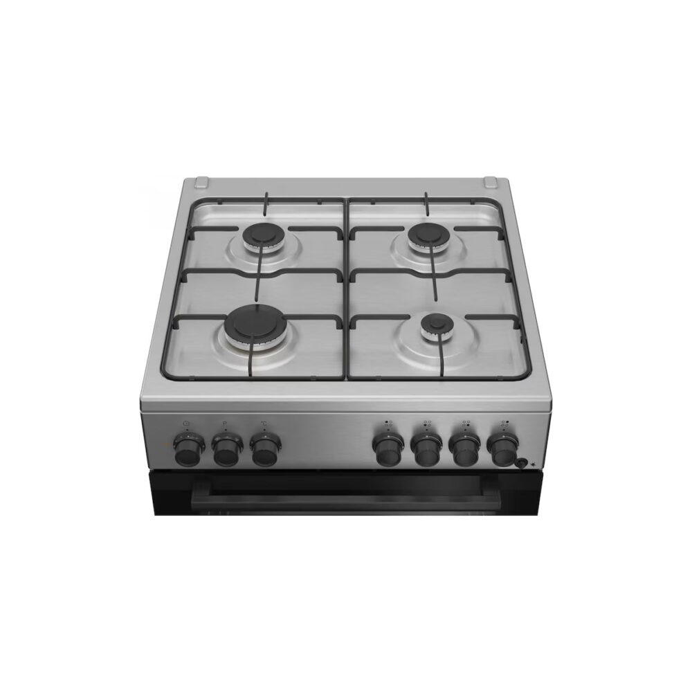 Aragaz Beko FBSE62120XD, 4 Arzătoare, Cuptor Electric, 66 L, Clasa A, Inox - imagine 4