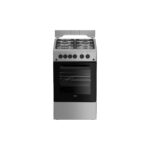 Aragaz Beko FSGT52110DXON, 4 Arzătoare Gaz, Grill, Rotisor, Aprindere Electrică, Inox