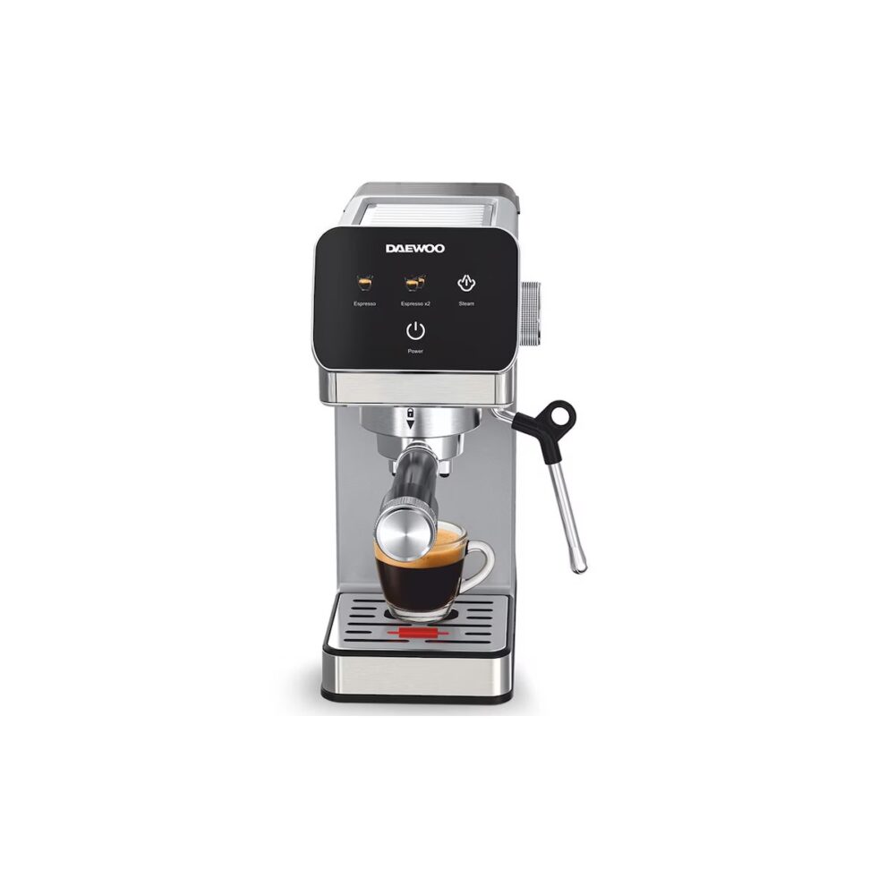 Espressor manual Daewoo DCME1350, Inox/Negru - imagine 2