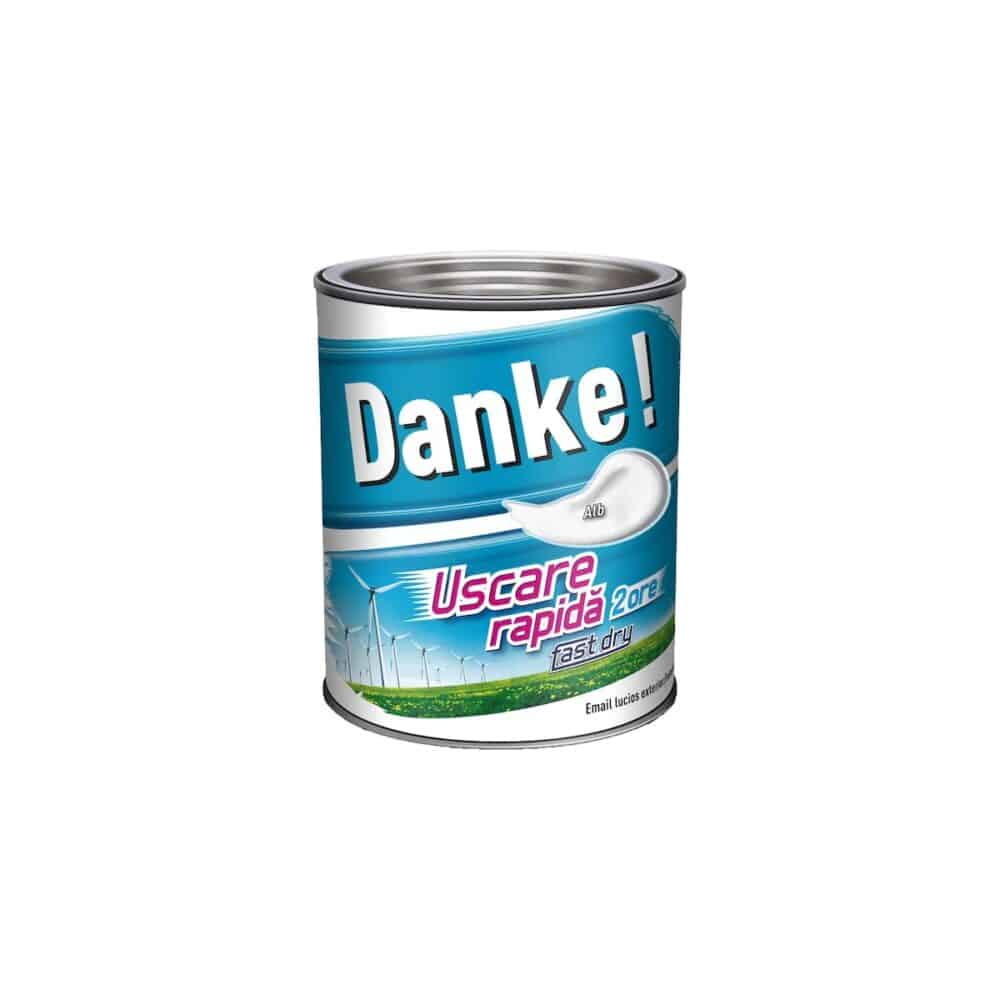 Email lucios Danke! Alb, interior și exterior, uscare rapidă, 2.5L - imagine 1