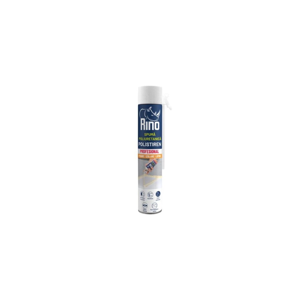 Spumă poliuretanică profesională Rino pentru polistiren, 750 ml - imagine 1