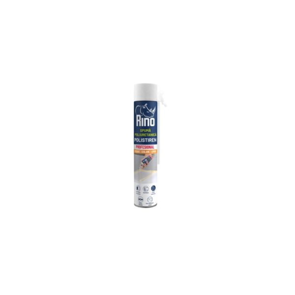 Spumă poliuretanică profesională Rino pentru polistiren, 750 ml - imagine 1