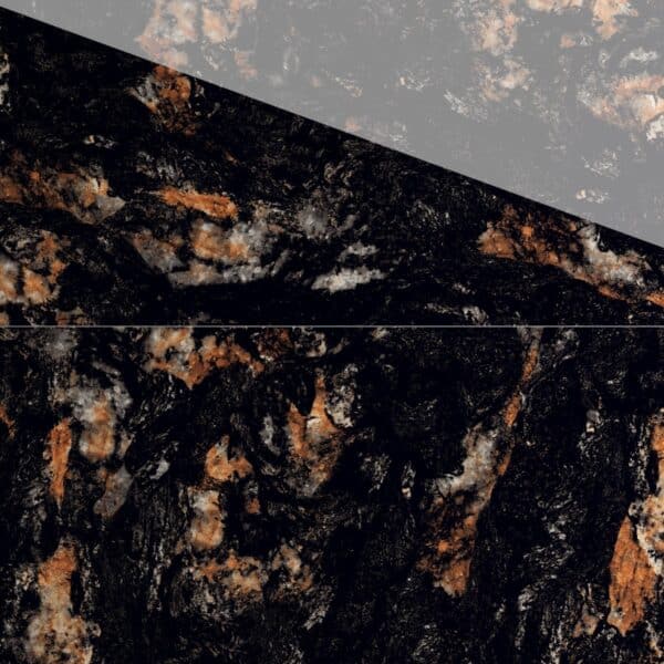 Gresie Midnight Black 60 x 120 cm, finisaj lucios - imagine 1