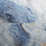 Gresie Hypno 60 x 120 cm, aspect marmură albastră, finisaj lucios