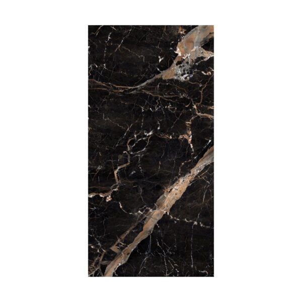 Gresie porțelanată Premier Fez Black, aspect marmură, 120 x 60 cm - imagine 1