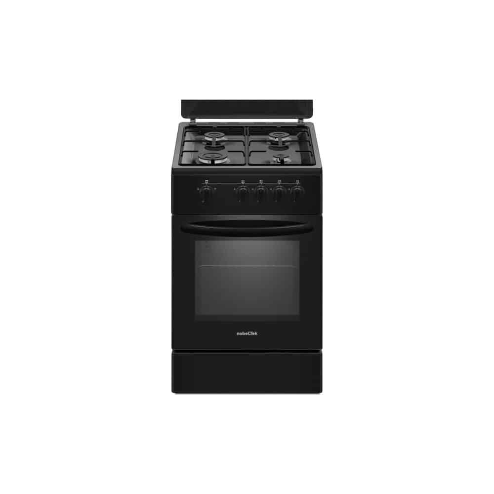 Aragaz Nobeltek NLT5551N/G1, 4 Arzătoare, 50x50 cm, Negru - imagine 1