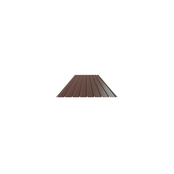 Tablă cutată maro RAL 8017, grosime 0.4 mm, lungime 1 m - imagine 1