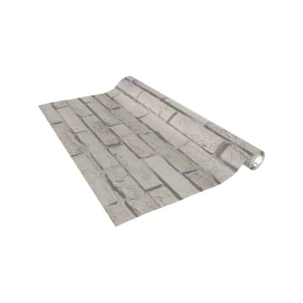 Autocolant decorativ model cărămidă gri, lățime 90 cm - imagine 1