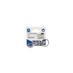 Cârlig carabină cu vârtej și inel breloc Vormann, 82x20 mm