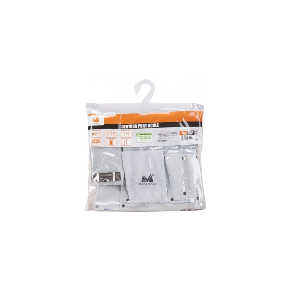 Centură port-scule din piele Evotools 645026, 11 compartimente - imagine 2