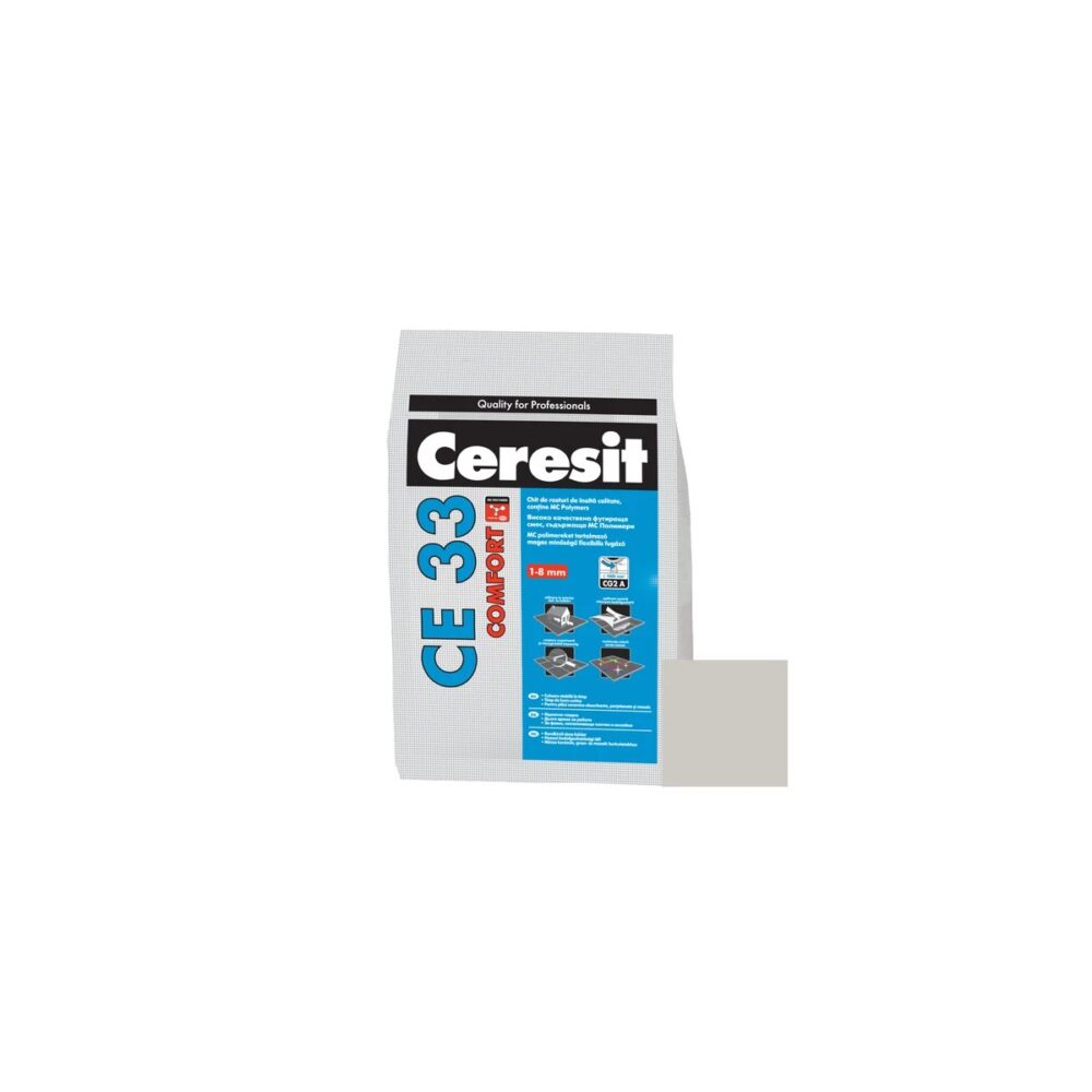 Chit de rosturi Ceresit CE 33 Comfort, Silver 04, 5 kg - imagine 1