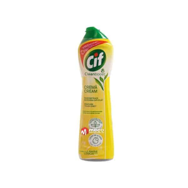 Cremă de curățat Cif Lemon Cleanboost, 500 ml - imagine 1